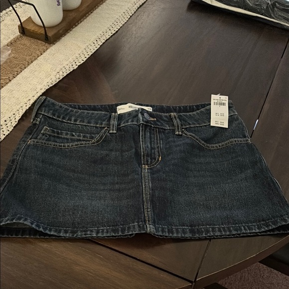 Blue Denim Mini Skirt - Picture 6 of 7